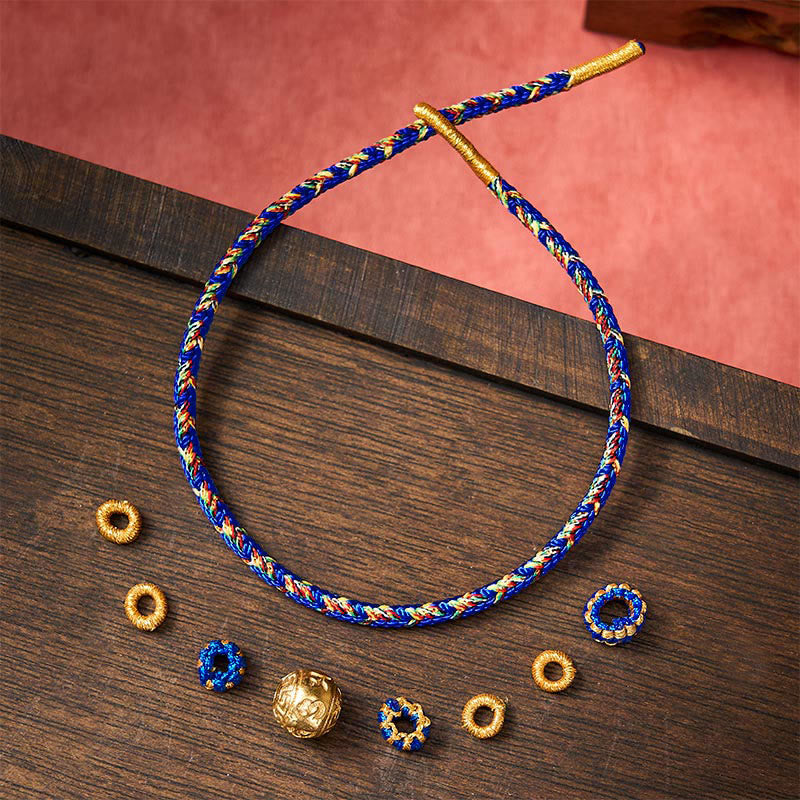 Hand-Woven String Om Mani Padme Hum Peace Bracelet