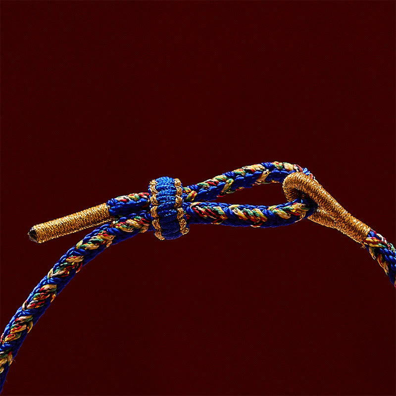 Hand-Woven String Double Golden Koi Fish Strength Rope Bracelet