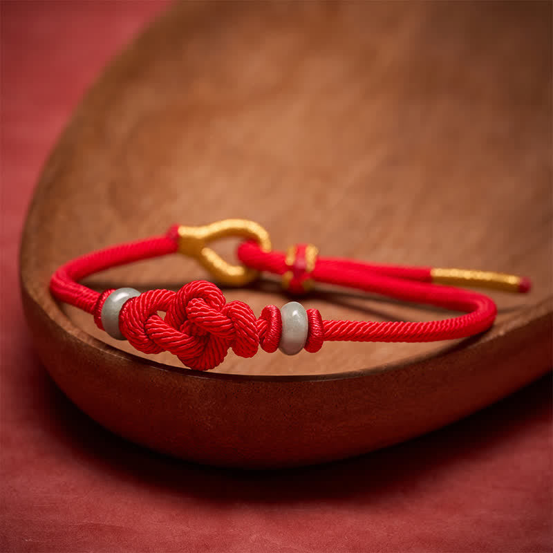 Red String Ruyi Knot Protection Bracelet