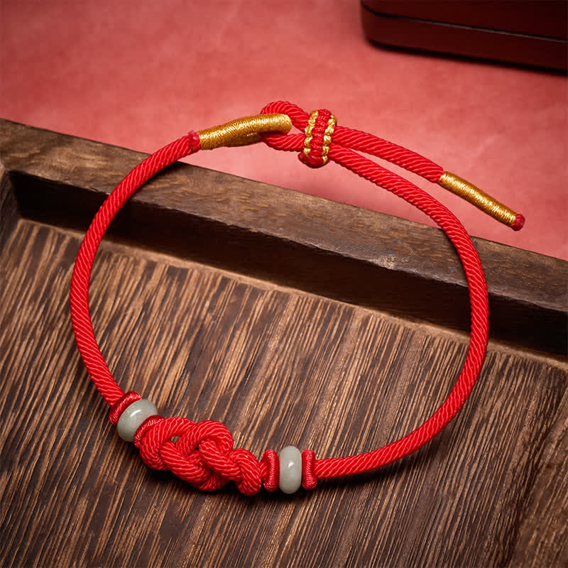 Red String Ruyi Knot Protection Bracelet