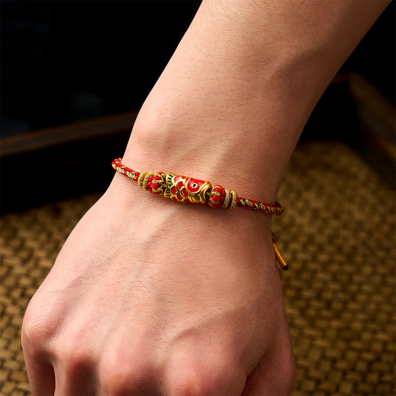 Koi Fish Luck Hand-Woven String Bracelet
