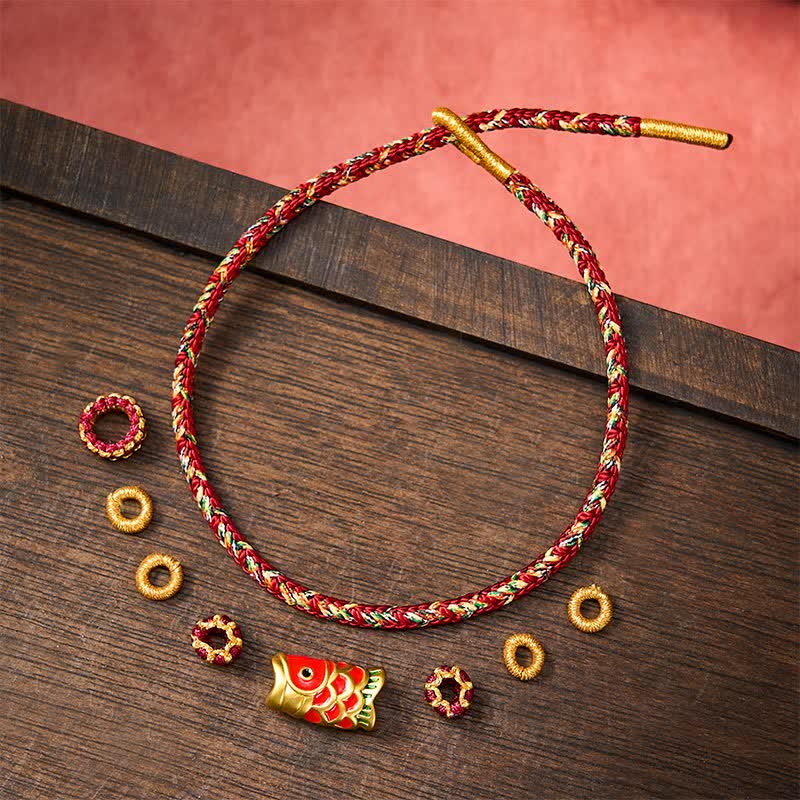 Koi Fish Luck Hand-Woven String Bracelet