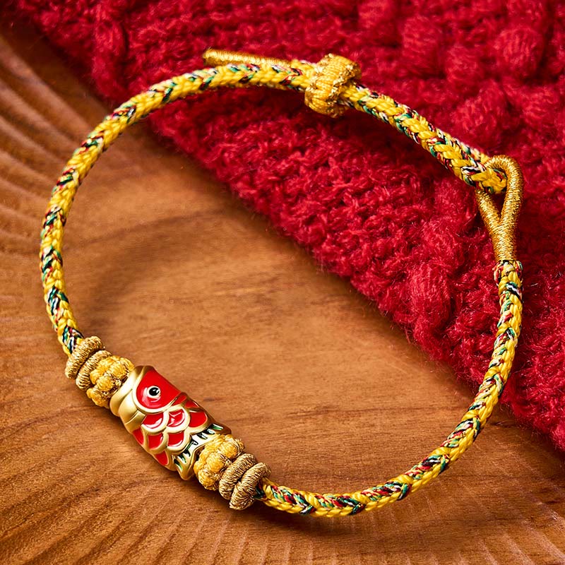 Koi Fish Luck Hand-Woven String Bracelet