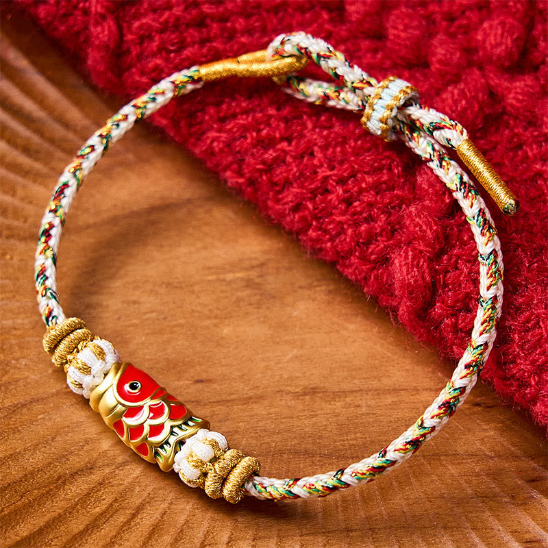Koi Fish Luck Hand-Woven String Bracelet