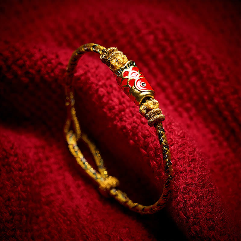 Koi Fish Luck Hand-Woven String Bracelet