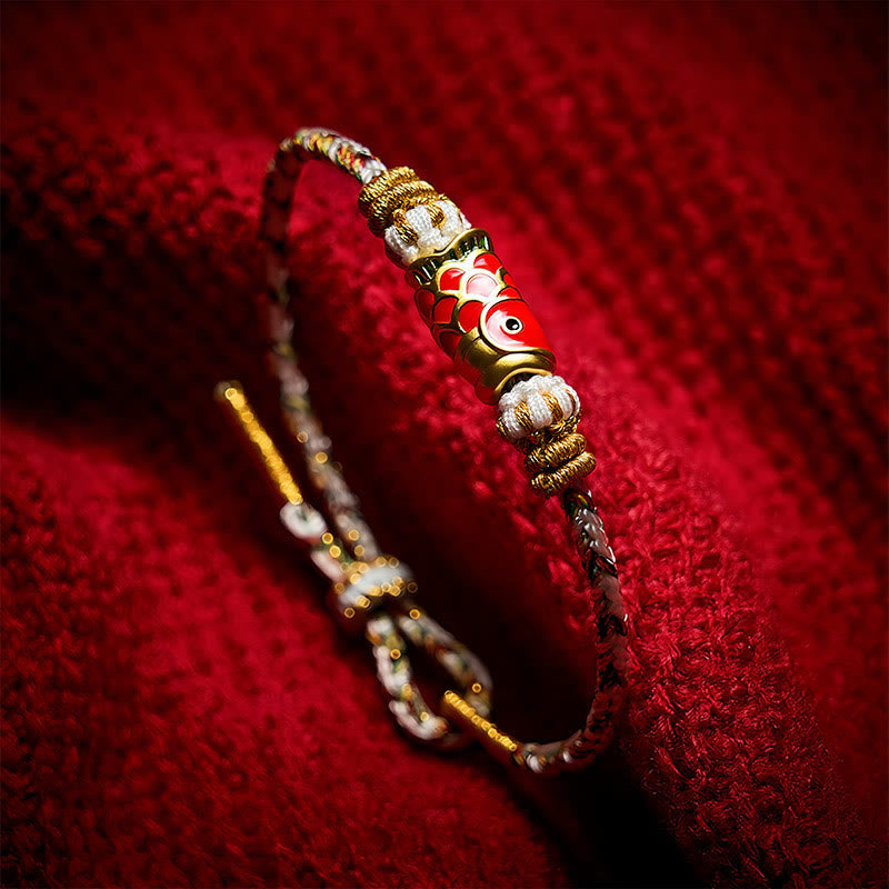 Koi Fish Luck Hand-Woven String Bracelet