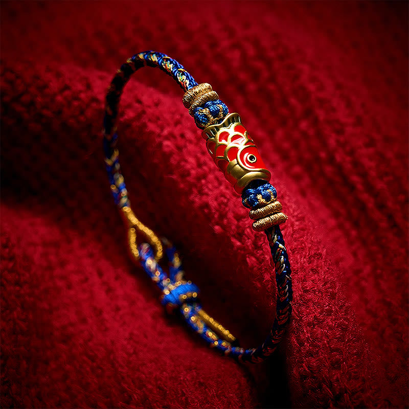 Koi Fish Luck Hand-Woven String Bracelet