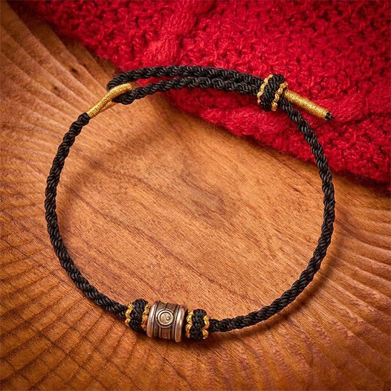 Copper Yin Yang Red String Harmony Bracelet