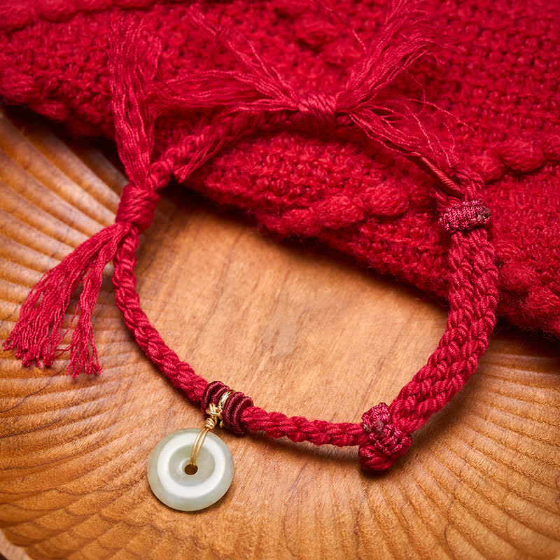 Red String Peace Buckle Fortune Bracelet