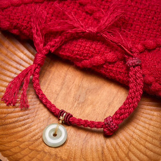 Red String Peace Buckle Fortune Bracelet