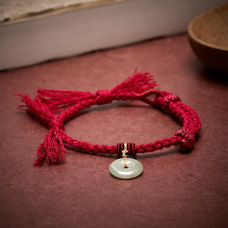 Red String Peace Buckle Fortune Bracelet