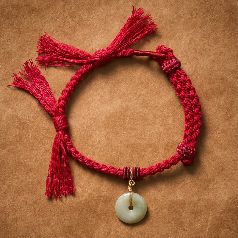 Red String Peace Buckle Fortune Bracelet