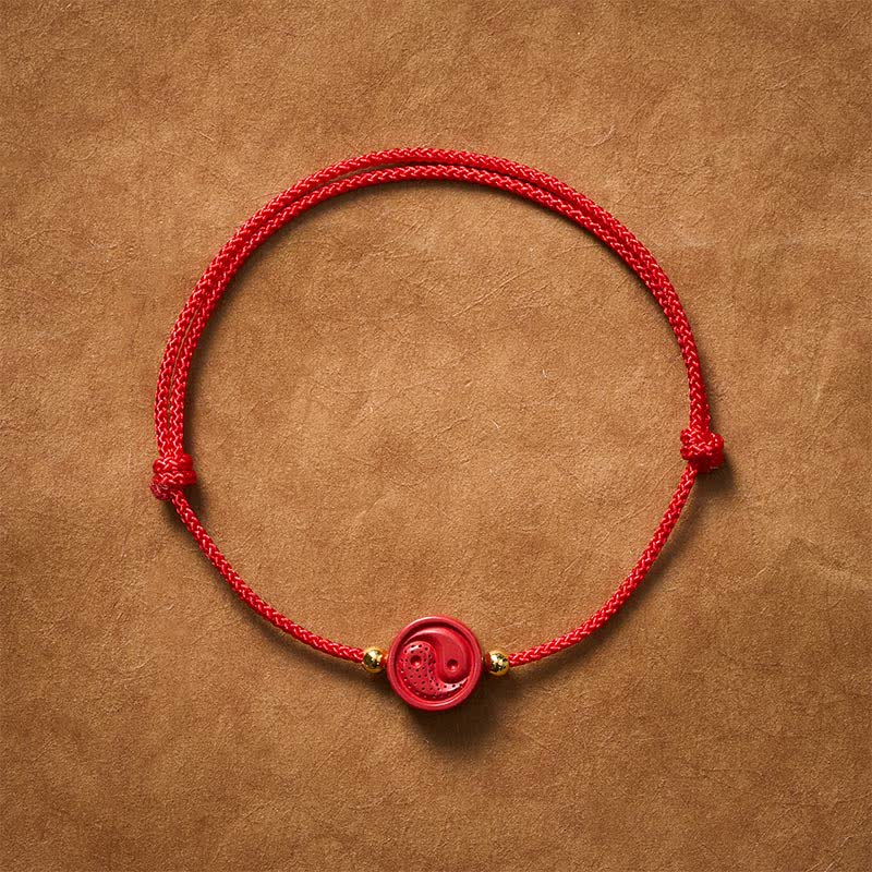 Yin Yang Red String Balance Bracelet