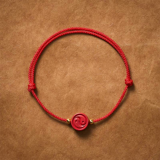 Yin Yang Red String Balance Bracelet