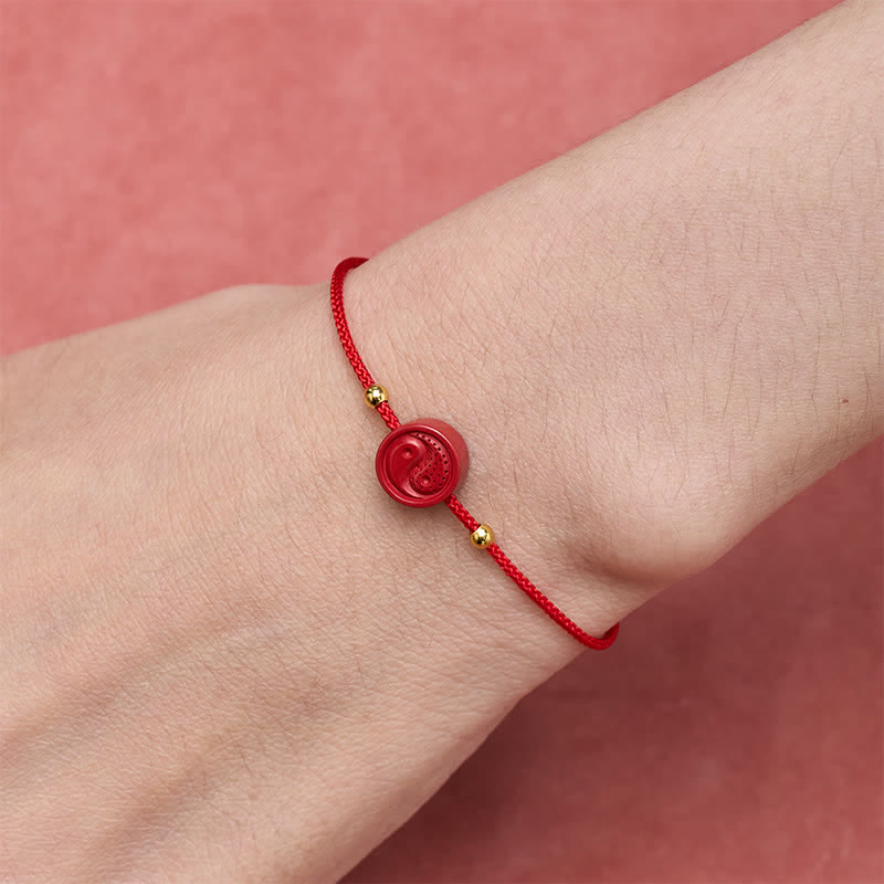 Yin Yang Red String Balance Bracelet