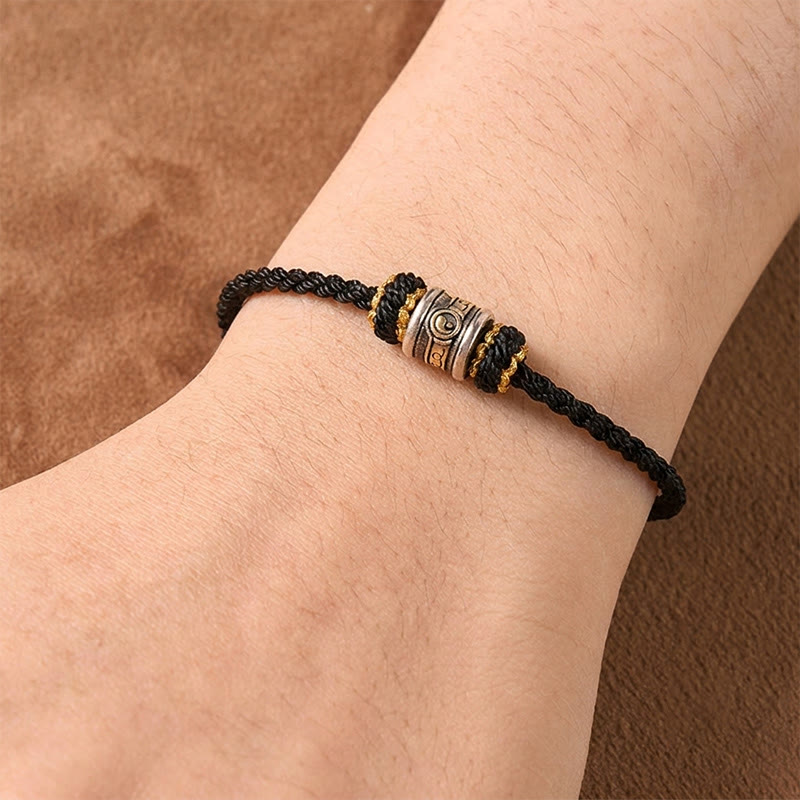 Copper Yin Yang Red String Harmony Bracelet