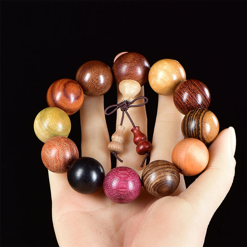 108 Beads Wenge Wood Mala Blessing Meditation Bracelet