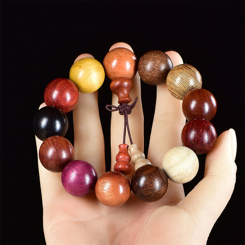 108 Beads Wenge Wood Mala Blessing Meditation Bracelet