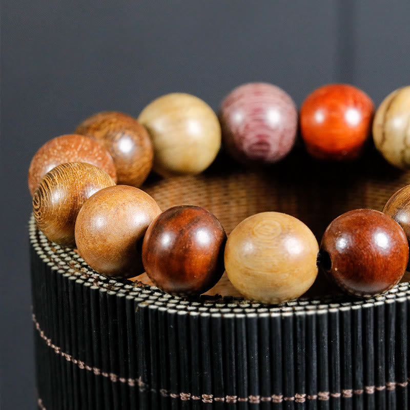 108 Beads Wenge Wood Mala Blessing Meditation Bracelet