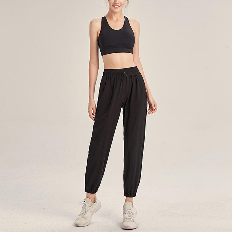 Fitness Yoga Sports Track Pants With Pockets