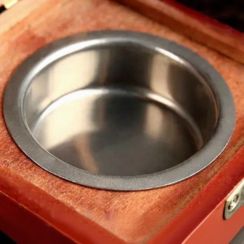Natural Wood Square Ritual Box Purification Incense Burner