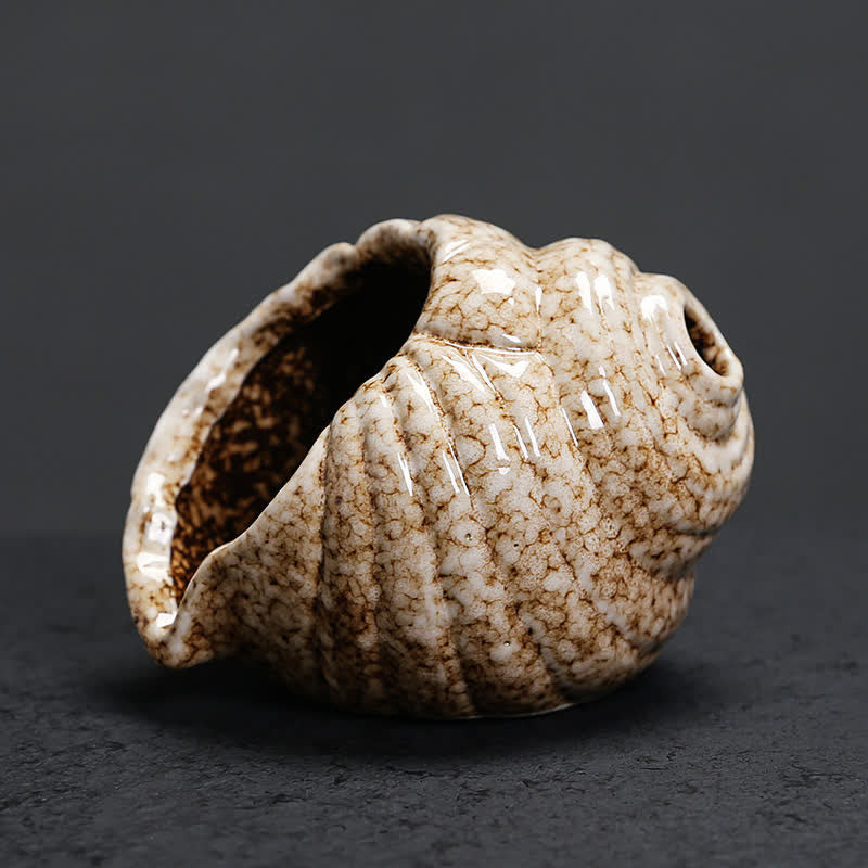 Ceramic Shankha Purification Conch Shell Incense Burners