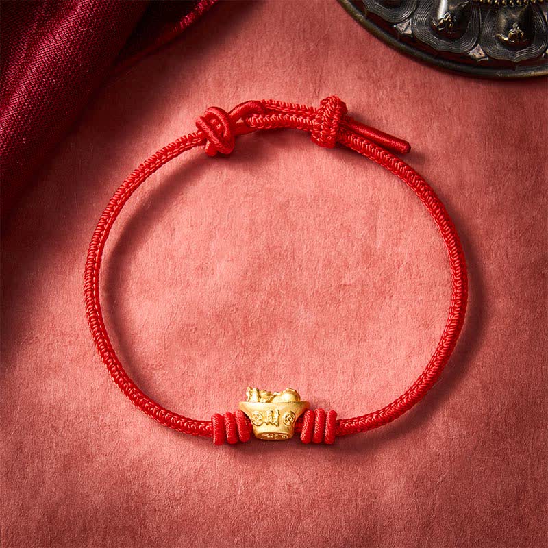 Alloy Pi Xiu Red String Wealth Bracelet