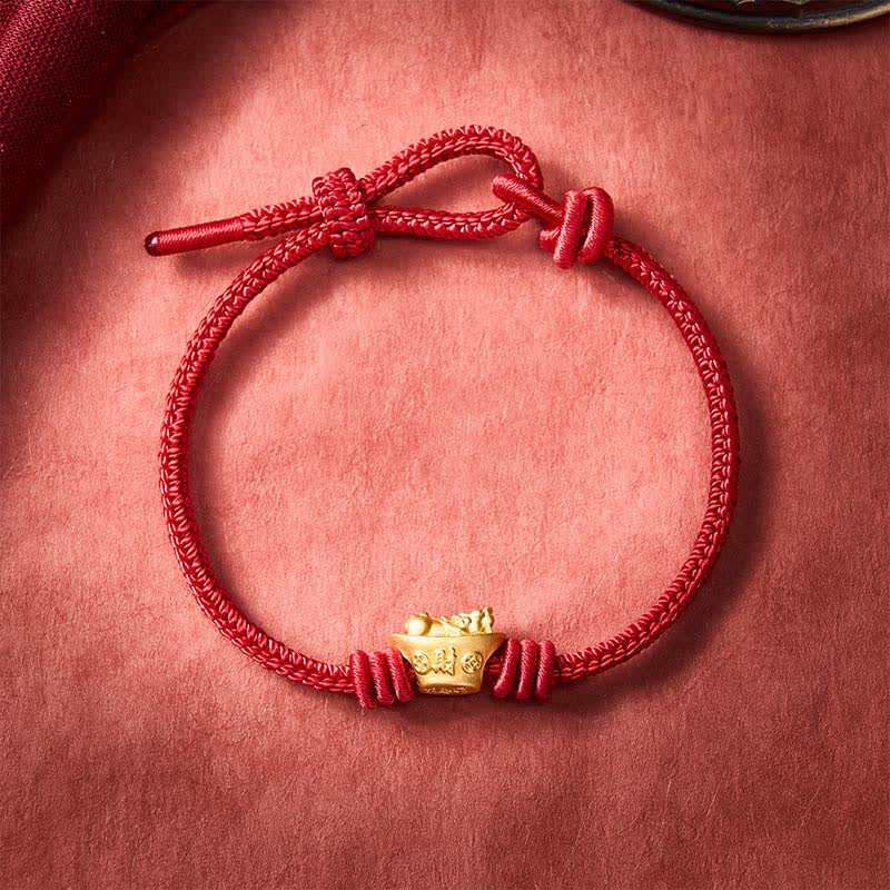 Alloy Pi Xiu Red String Wealth Bracelet