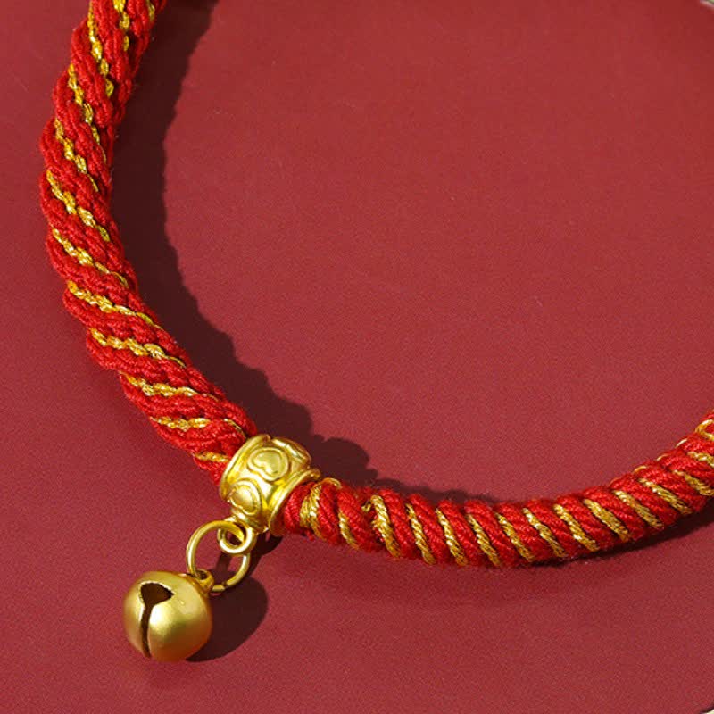 Tibetan Om Mani Padme Hum Red String Protection Bracelet