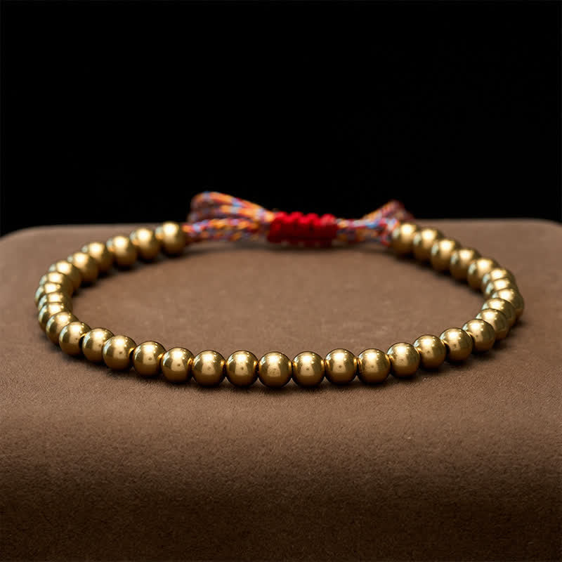 Copper Beads Red String Balance Bracelet
