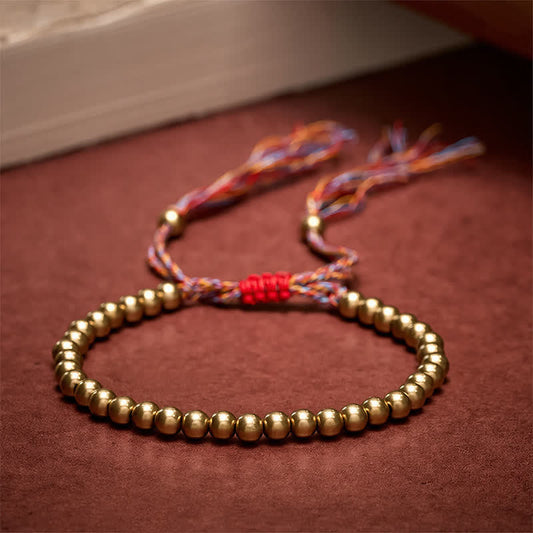 Copper Beads Red String Balance Bracelet