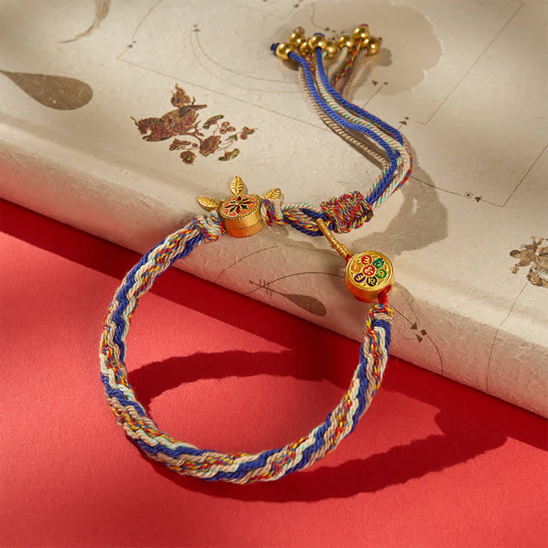 Ethnic-style Five-Color Red String Protection Bracelet