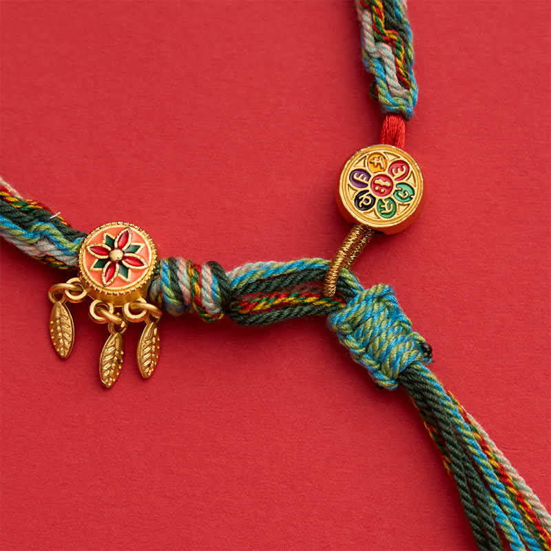Ethnic-style Five-Color Red String Protection Bracelet