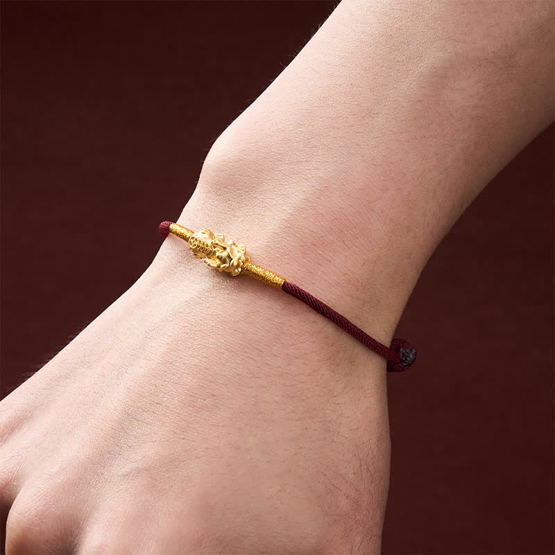 Handmade Red String PiXiu Luck Bracelet