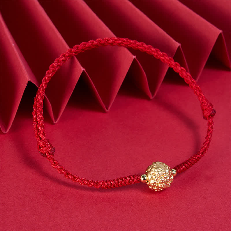 Copper Pi Xiu Luck Red String Bracelet