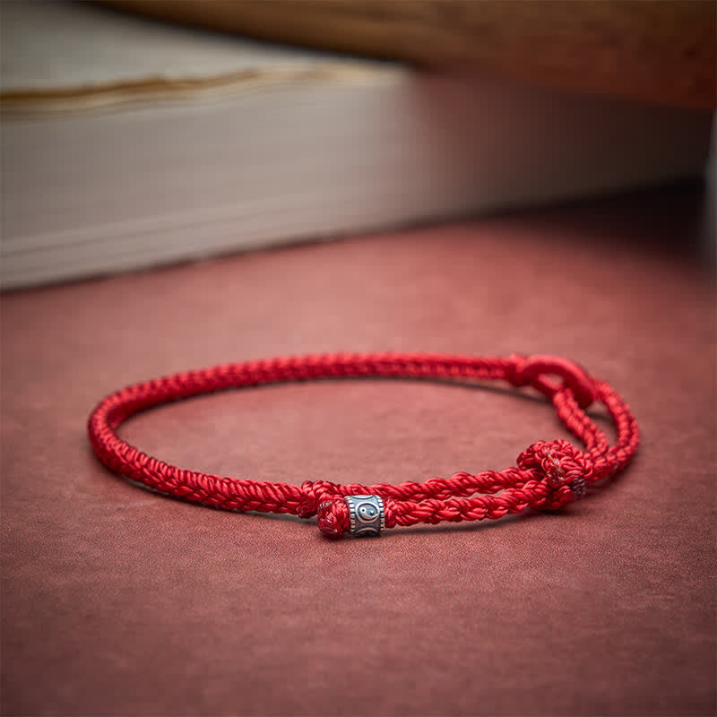 Red String 925 Sterling Silver Yin Yang Protection Bracelet