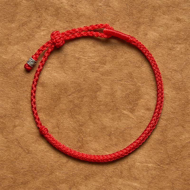 Red String 925 Sterling Silver Yin Yang Protection Bracelet