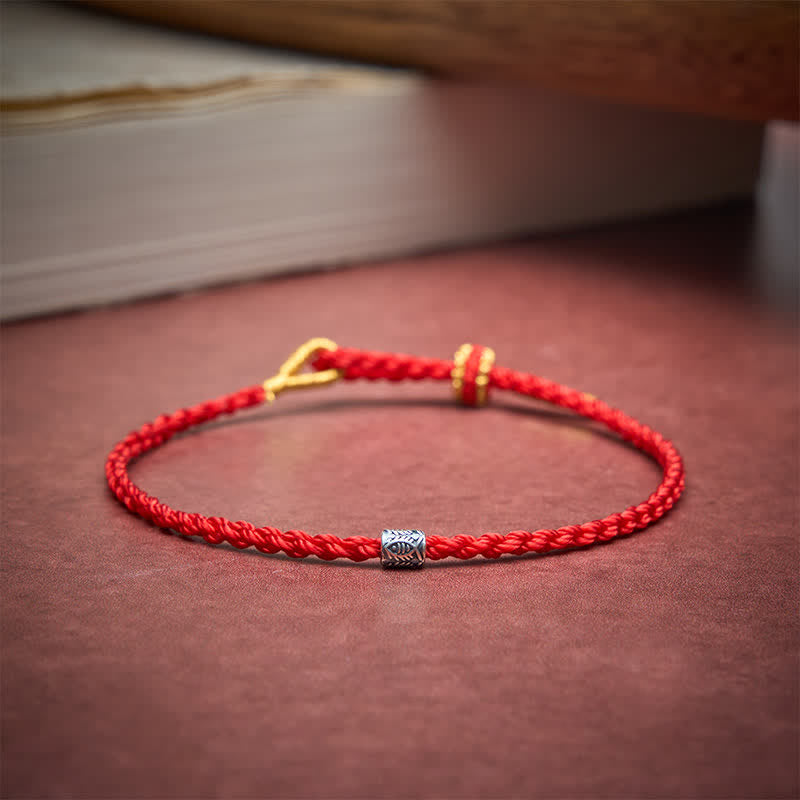 Red String 925 Sterling Silver Koi Fish Protection Bracelet