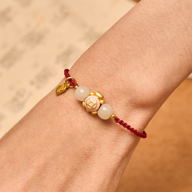 Turtle Red String Hand-Woven Strength Bracelet