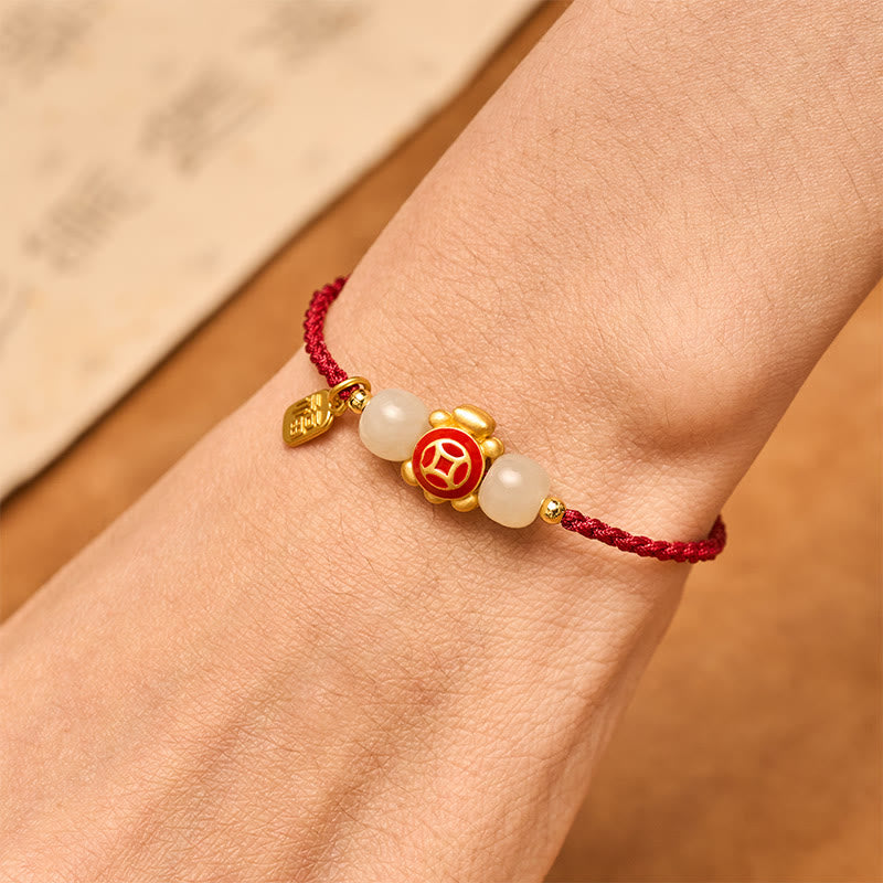 Turtle Red String Hand-Woven Strength Bracelet