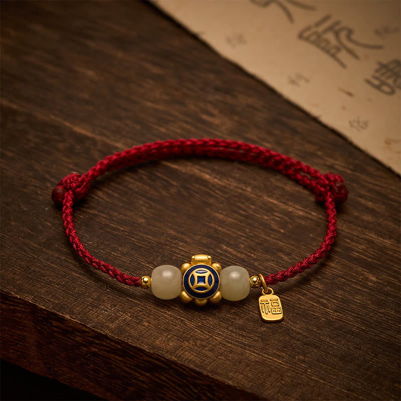 Turtle Red String Hand-Woven Strength Bracelet