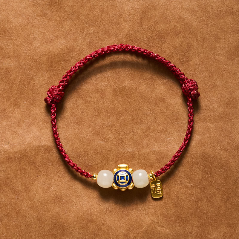Turtle Red String Hand-Woven Strength Bracelet