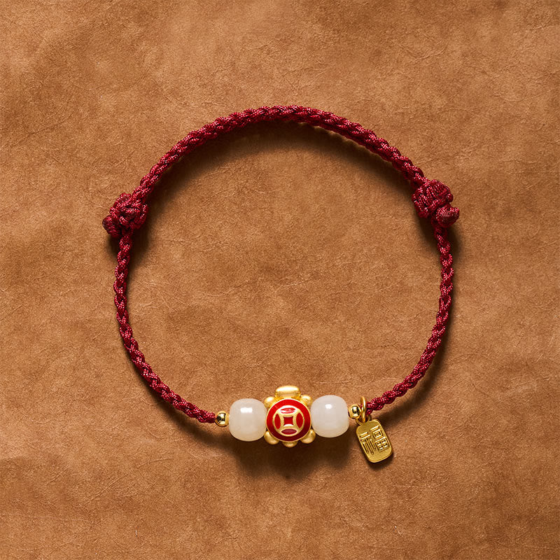 Turtle Red String Hand-Woven Strength Bracelet