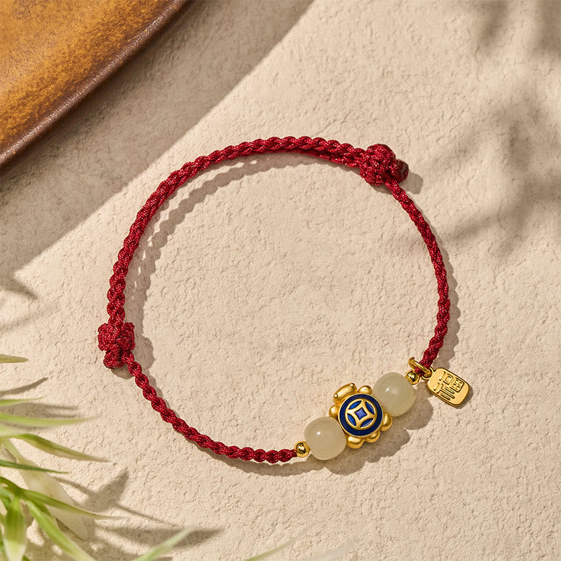 Turtle Red String Hand-Woven Strength Bracelet
