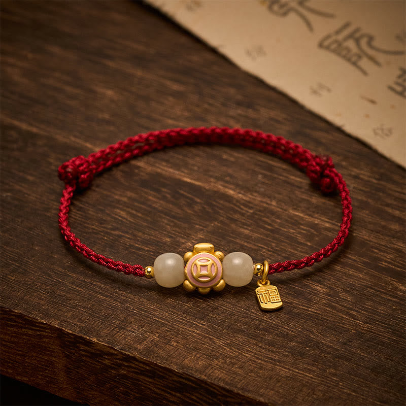 Turtle Red String Hand-Woven Strength Bracelet