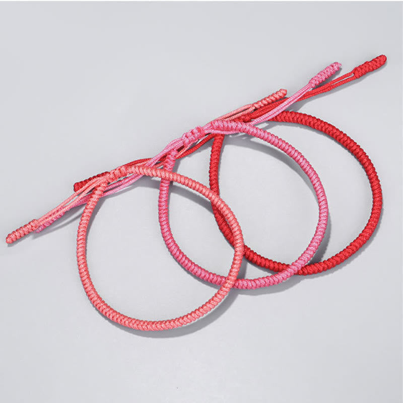 Tibetan 3Pcs King Kong Knot Protection Braided Bracelet