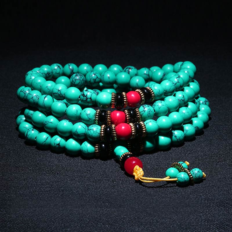 Tibetan Turquoise Mala Bracelet
