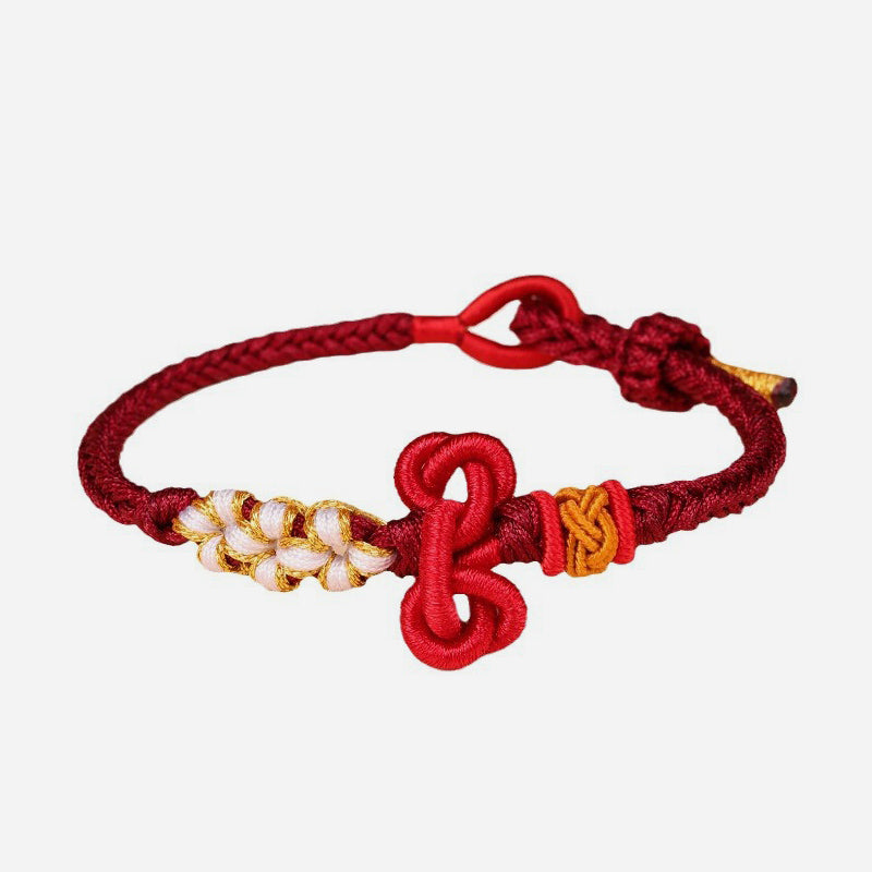 Handmade Wenchang Knot Luck Strength Braided Rope Bracelet