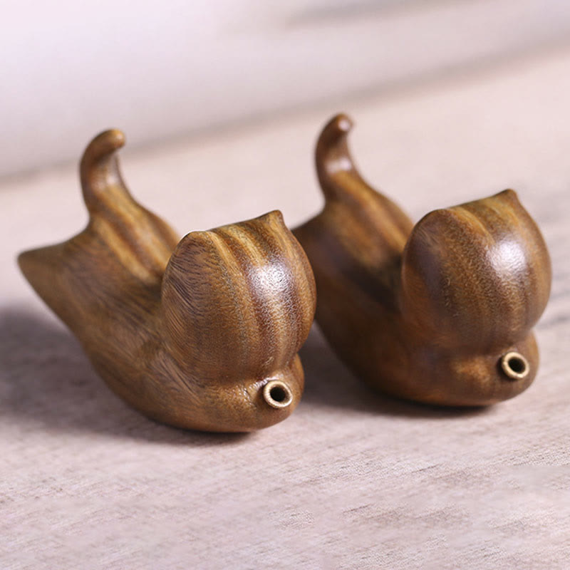 Green Sandalwood Cute Cat Pattern Soothing Stick Incense Burner Decoration