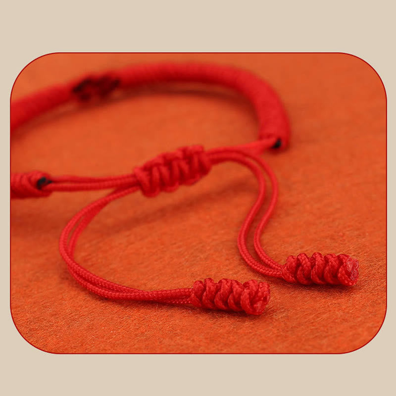 2Pcs Tibetan Luck Chinese Knot Protection String Bracelet